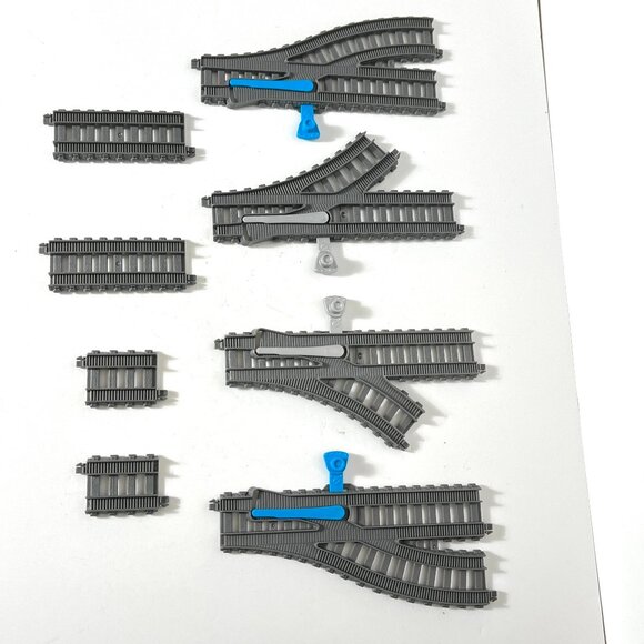 Thomas & Friends Trackmaster Grey Track Lot Switch + Short Straight - Picture 1 of 9